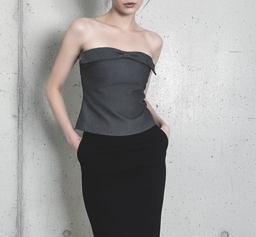 Model wearing the Amber Top