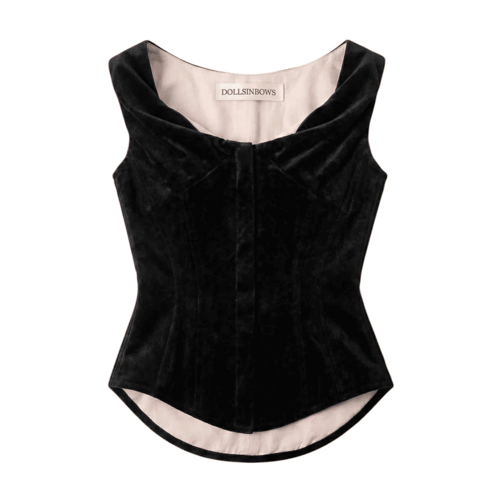 SOIÉ VELVET TOP BLACK